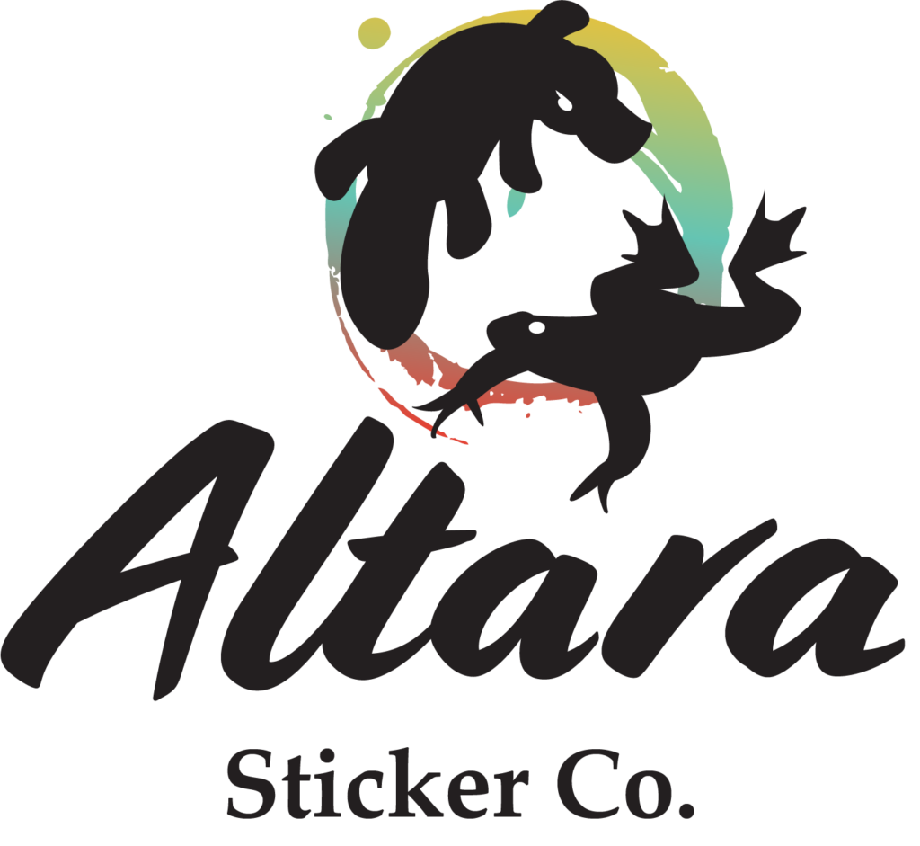 Altara Sticker Co. Logo Stacked version